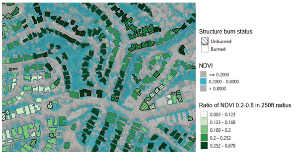 ndvi 0.2-0.8 within 250ft